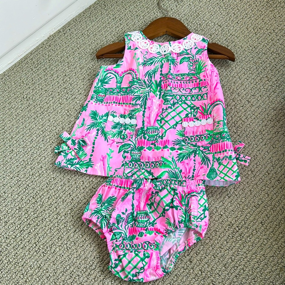 NWOT Lilly Pulitzer dress and bloomer set